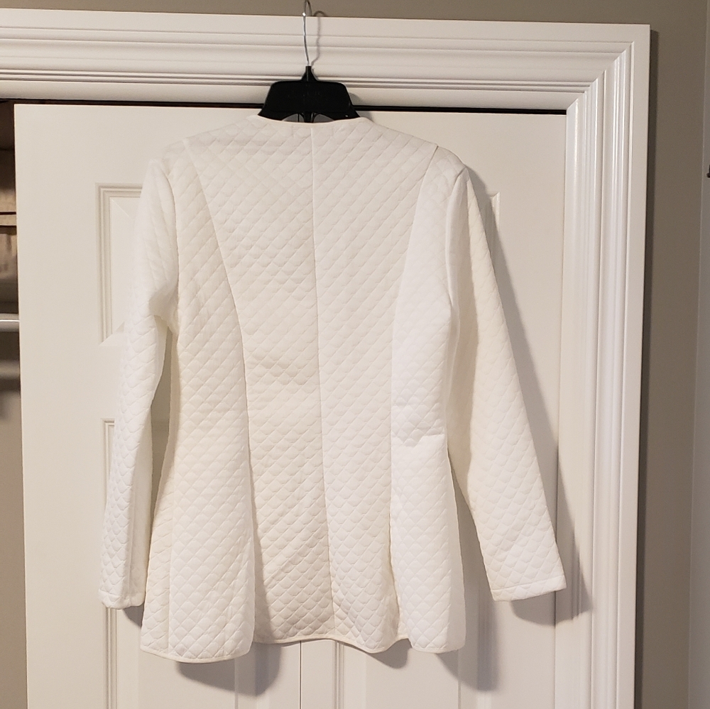 Cream quilted blazer - Picture 6 of 6